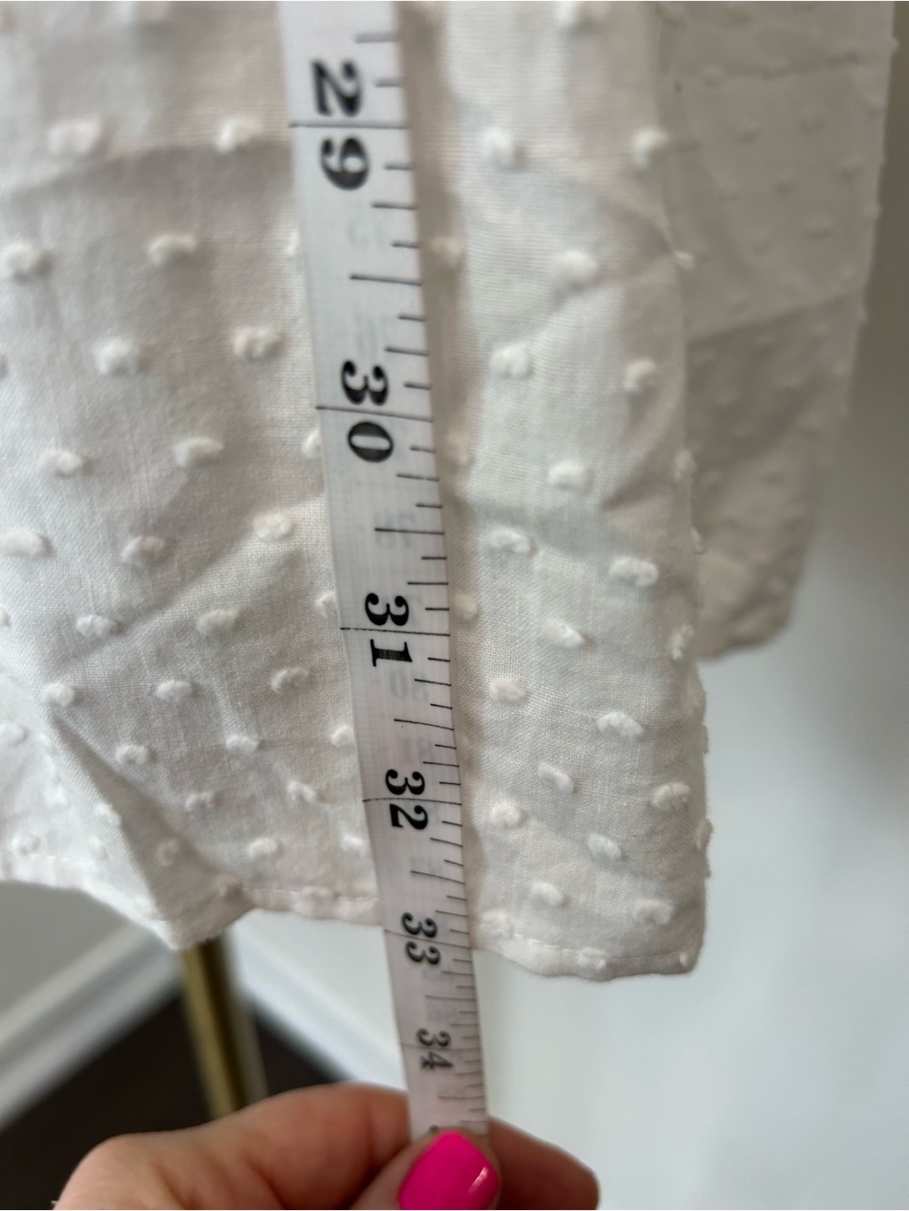 TUCKERNUCK - White Swiss Dot Tiered Cotton Long Puff Sleeve Dress Size S - Picture 16 of 16